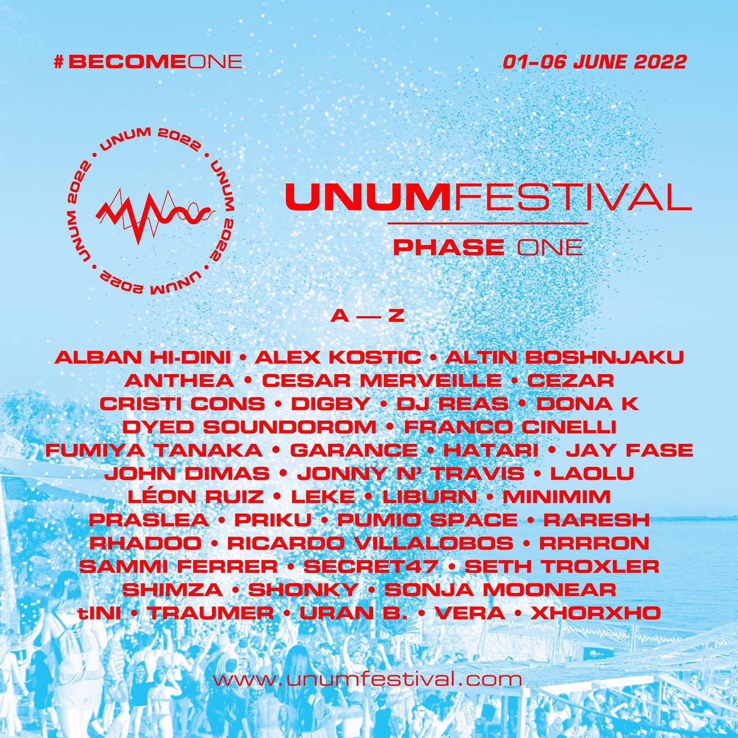 The dates and first wave of headliners for the 2022 edition of UNUM Festival have been announced