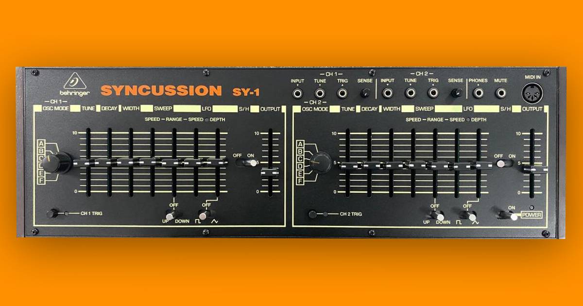 Behringer provides an update on the Syncussion SY-1 drum machine